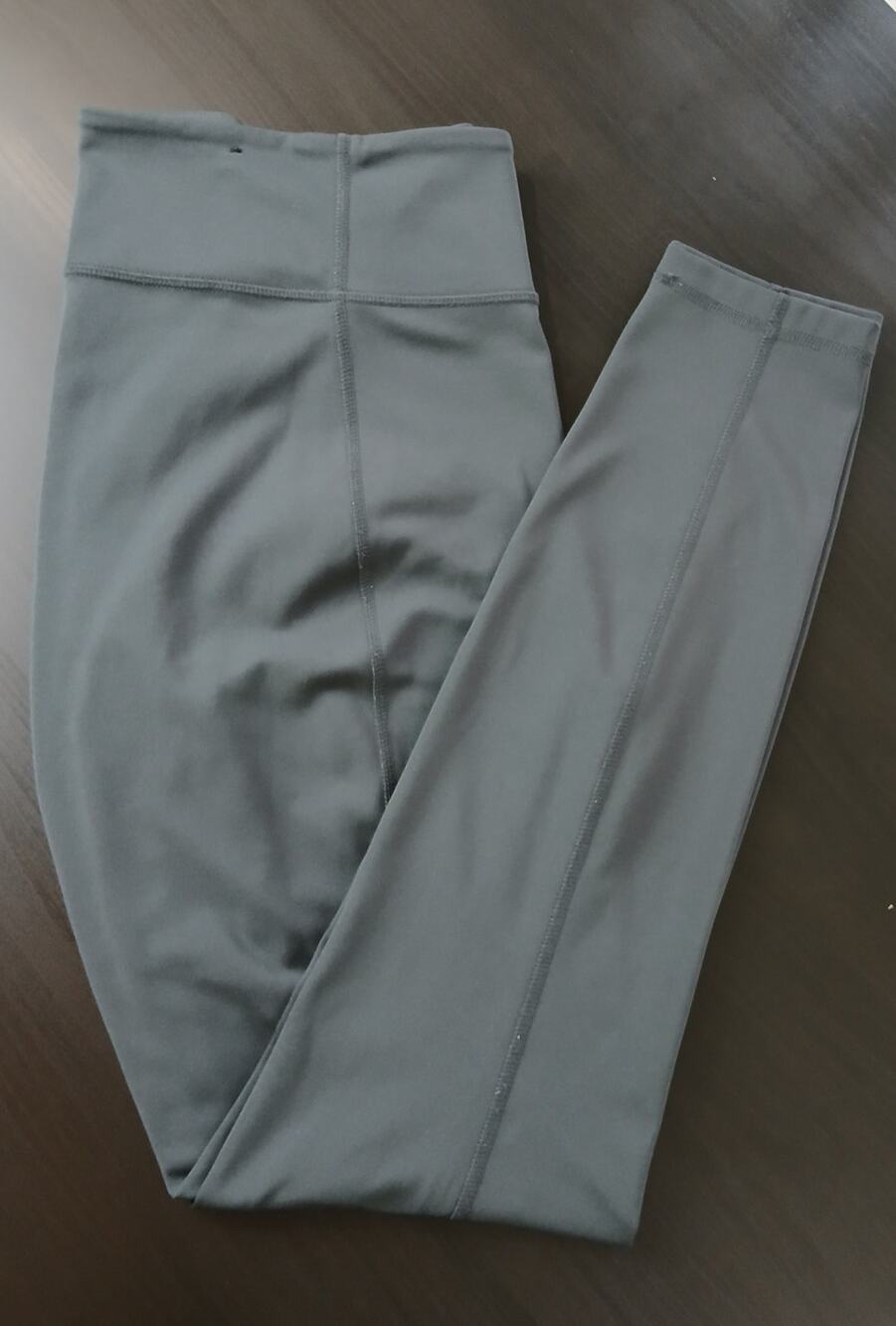 Banana Republic Orca Soft-Brushed High-Rise Legging L grey active hidden pocket